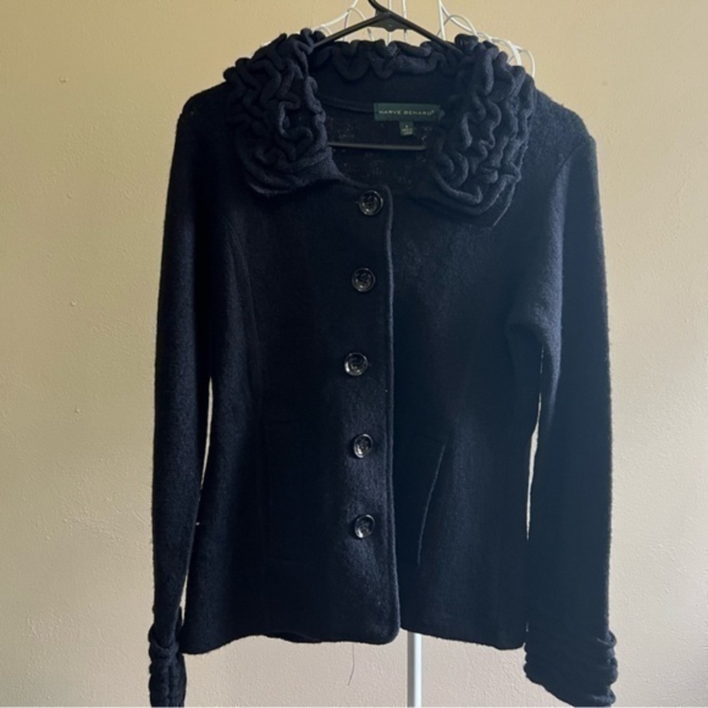 Harve Benard Black Cardigan, Size S. EUC.